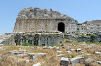 Le site archéologique de Milet en Anatolie. Vomitorium du théâtre antique. Cliquer pour agrandir l'image dans Adobe Stock (nouvel onglet).