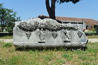 Le site archéologique de Milet en Anatolie. Sarcophage au musée de Milet. Cliquer pour agrandir l'image dans Adobe Stock (nouvel onglet).