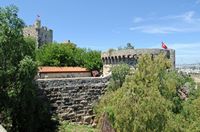 Le château Saint-Pierre à Bodrum en Anatolie. La tour allemande. Cliquer pour agrandir l'image dans Adobe Stock (nouvel onglet).