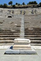 La ville de Bodrum en Anatolie. Le théâtre antique. Cliquer pour agrandir l'image dans Adobe Stock (nouvel onglet).