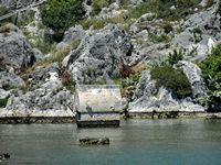 L'Anatolie en mer Égée. Ruines englouties à Kekova (auteur Tanya Dedyukhina). Cliquer pour agrandir l'image.