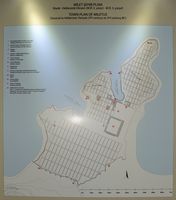 Le site archéologique de Milet en Anatolie. Plan de Milet aux époques classique et hellénistique. Cliquer pour agrandir l'image.