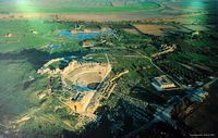 Le site archéologique de Milet en Anatolie. Photographie aérienne du site. Cliquer pour agrandir l'image.