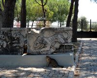 Le site archéologique de Milet en Anatolie. Frise au lion au musée de Milet. Cliquer pour agrandir l'image.