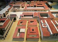 Le site archéologique de Milet en Anatolie. Maquette de la cité antique au Pergamonmuseum de Berlin (auteur Carole Raddato). Cliquer pour agrandir l'image.
