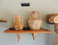 Le musée d'archéologie sous-marine de Bodrum en Anatolie. Amphore corinthienne. Cliquer pour agrandir l'image.