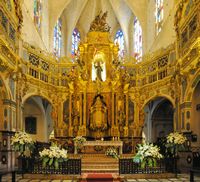 O mosteiro franciscano de Palma de Maiorca - Coro e mestre-altar. Clicar para ampliar a imagem em Adobe Stock (novo guia).
