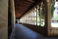 Le couvent franciscain de Palma de Majorque. Galerie est du cloître. Cliquer pour agrandir l'image dans Adobe Stock (nouvel onglet).