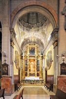Het noordoosten van de oude stad van Palma de Mallorca - De kerk van Sint-Michael. Klikken om het beeld te vergroten in Adobe Stock (nieuwe tab).