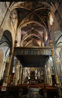 Il sud-ovest della città vecchia di Palma di Maiorca - Chiesa di Santa Eulalia. Clicca per ingrandire l'immagine in Adobe Stock (nuova unghia).