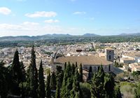 The city of Arta in Mallorca - The Church of the Transfiguration view from the sanctuary. Click to enlarge the image in Adobe Stock (new tab).