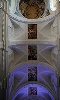 A Cartuxa de Valldemossa em Maiorca - Teto da igreja do chartreuse. Clicar para ampliar a imagem.