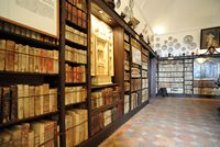 Die Kartause von Valldemossa - Bibliothek des Kartäuserklosters. Klicken, um das Bild zu vergrößern.