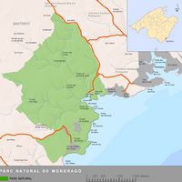 Il Parco Naturale di S'Albufera a Maiorca - Mappa del Parco Naturale. Clicca per ingrandire l'immagine.