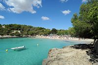 Het natuurpark van Mondragó in Majorca - Het strand van Cala Mondragó. Klikken om het beeld te vergroten.