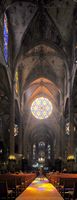 Cattedrale di Palma di Maiorca - Grande rosetta. Clicca per ingrandire l'immagine.