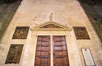 De kathedraal van Palma de Mallorca - Groot portaal. Klikken om het beeld te vergroten.