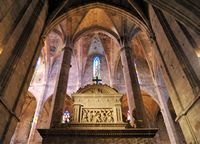 A catedral de Palma de Maiorca - Capela da Pietà. Clicar para ampliar a imagem.