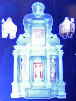 A catedral de Palma de Maiorca - Legenda da capela Sacré-Coeur de Jesus. Clicar para ampliar a imagem.