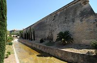 Palma di Maiorca all'ovest del Born - Il fiume canalizzato. Clicca per ingrandire l'immagine.