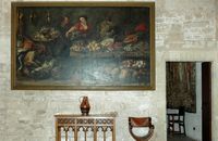O palácio da Almudaina em Palma de Maiorca - Sala de jantar dos oficiais. Clicar para ampliar a imagem.