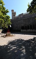 O palácio da Almudaina em Palma de Maiorca - Jardim do rei. Clicar para ampliar a imagem.