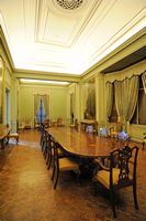 Il palazzo March a Palma di Maiorca - La sala da pranzo del palazzo. Clicca per ingrandire l'immagine.