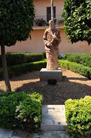 O sudeste da velha cidade de Palma de Maiorca - A estátua de Jafudà Cresques. Clicar para ampliar a imagem.