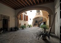 Le sud-ouest de la vieille ville de Palma de Majorque. La Can Oms. Cliquer pour agrandir l'image.