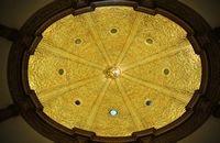 El Tesoro de la Catedral de Palma - Barroco sala capitular de techo. Haga clic para ampliar la imagen.