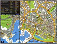 The old city of Palma - Tourist Map. Click to enlarge the image.