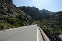 Het dorp Sa Calobra in Majorca - De weg van Sa Calobra. Klikken om het beeld te vergroten.