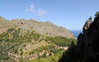 Het dorp Sa Calobra in Majorca - De weg van Sa Calobra. Klikken om het beeld te vergroten.