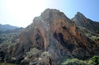 Das Dorf Sa Calobra Mallorca - Gorges Torrent Pareis. Klicken, um das Bild zu vergrößern.