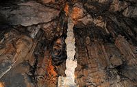 As grutas de Artà em Maiorca - A Rainha das Colunas. Clicar para ampliar a imagem.
