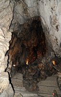 As grutas de Artà em Maiorca - A sala do Paraíso. Clicar para ampliar a imagem.