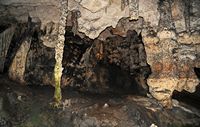 As grutas de Artà em Maiorca - A sala do Paraíso. Clicar para ampliar a imagem.