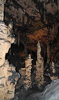 Le Grotte di Arta a Mallorca - La sala dei Diamanti. Clicca per ingrandire l'immagine.