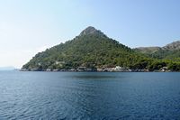 Peninsula and Cape Formentor in Majorca - The coast of the peninsula of Formentor Bay of Pollença. Click to enlarge the image.