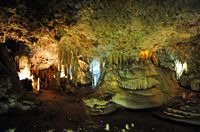 Le grotte degli Arpione (Hams) a Maiorca - La sala del 2 marzo. Clicca per ingrandire l'immagine.
