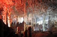 Le grotte degli Arpione (Hams) a Maiorca - La sala “sognato di un angelo„. Clicca per ingrandire l'immagine.