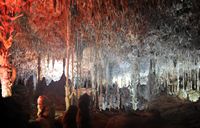 Le grotte degli Arpione (Hams) a Maiorca - La sala “sognato di un angelo„. Clicca per ingrandire l'immagine.