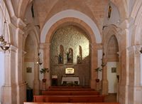 La ermita de Sant Honorat de Randa Mallorca - Nave de la iglesia (autor Frank Vincentz). Haga clic para ampliar la imagen.