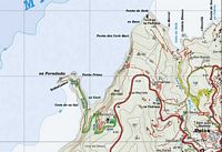 Het gebied van Son Marroig in Majorca - Wandelkaart naar Sa Foradada. Klikken om het beeld te vergroten.