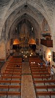 A cidade de Alcúdia em Maiorca - A nave da igreja de São Tiago. Clicar para ampliar a imagem.