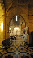 La ville d'Alcúdia à Majorque. Chapelle baptismale de l'église Saint-Jacques. Cliquer pour agrandir l'image.
