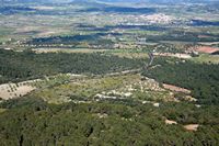 La ciudad de Algaida Mallorca - Algaida vista desde el Puig de Randa (autor Frank Vincentz). Haga clic para ampliar la imagen.