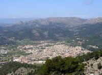 A cidade de Andratx em Maiorca. Clicar para ampliar a imagem.