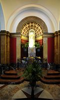 O santuário de Sant Salvador de Artà em Maiorca - O coro da igreja de Sant Salvador. Clicar para ampliar a imagem.