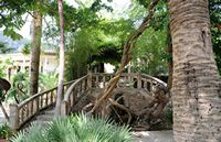 Jardines de Alfàbia Mallorca - La escalinata del pazo. Haga clic para ampliar la imagen.